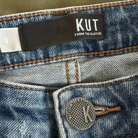Kut From The Kloth High Rise Distressed Jeans - Picture 4 of 9